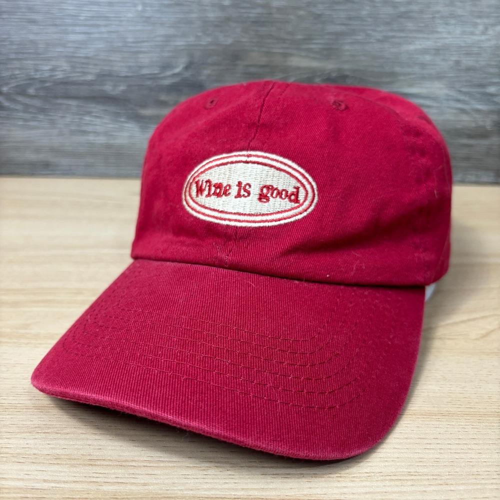 Wine Hat Cap Strap Back Womens Red Funny Wine is Good‎ Adjustable
